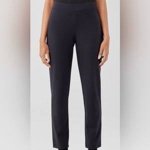 Eileen Fisher Essential Slim Ponte Pant Size Petite Large Black